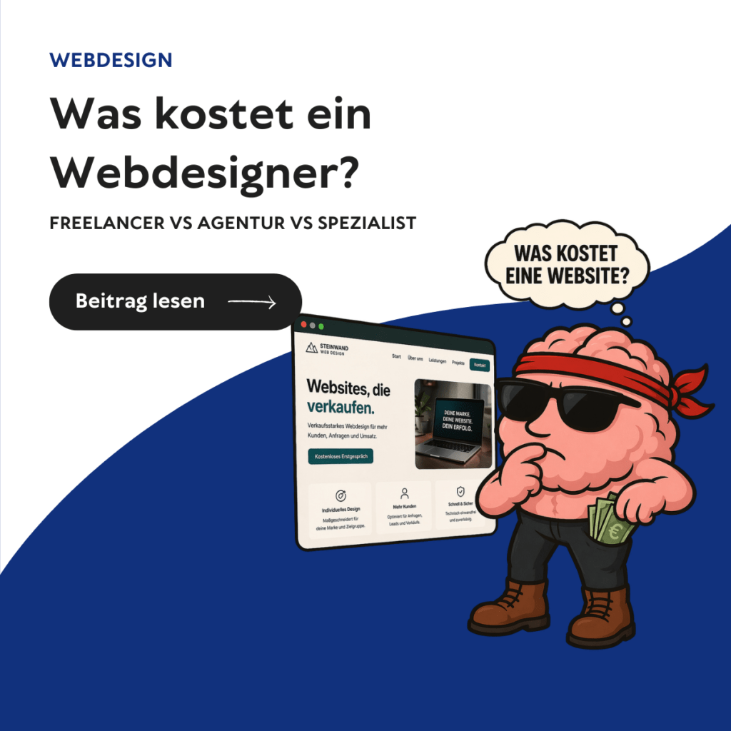 Was kostet ein Webdesigner: Freelancer, Agentur oder Spezialist im Vergleich