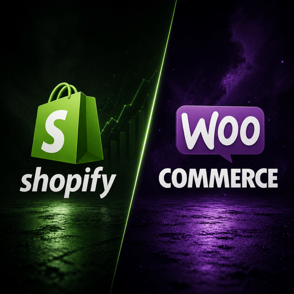 Onlineshop webdesign mit woocommerce und shopify